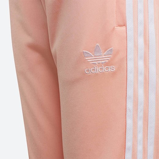 Spodnie dziewczęce różowe Adidas Originals na wiosnę 
