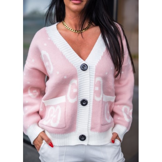 Sweter Luxe różowy Fason Uniwersalny Sklep Fason