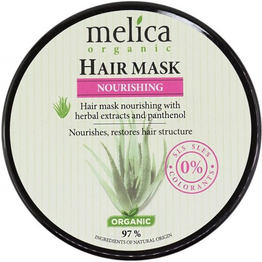 MELICA ORGANIC maska do włosów z ekstraktami ziołowymi i pantenolem 350 ml Melica Organic Naaaturalnie.pl