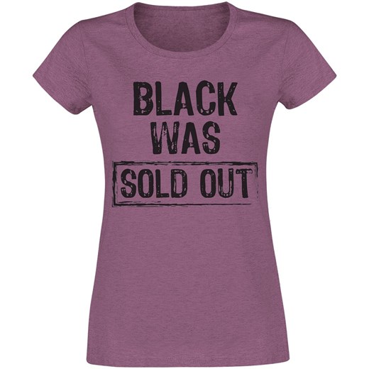 Black Was Sold Out! T-Shirt - różowy M EMP
