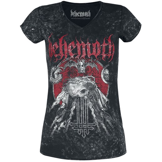 Behemoth - Profane Skull - T-Shirt - czarny efekt zużycia S EMP