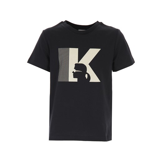 Karl Lagerfeld Koszulka Dziecięca dla Dziewczynek, czarny, Bawełna, 2021, 10Y 12Y 14Y 16Y Karl Lagerfeld 14Y RAFFAELLO NETWORK