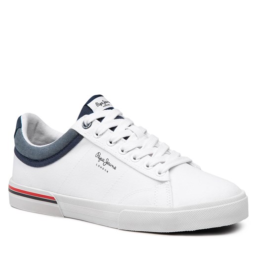 Sneakersy PEPE JEANS - North Court PMS30530  White 800 Pepe Jeans 40 promocyjna cena eobuwie.pl