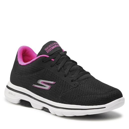 Sneakersy SKECHERS - Faith 124155/BKHP Black/Hot Pink Skechers 35 eobuwie.pl promocja