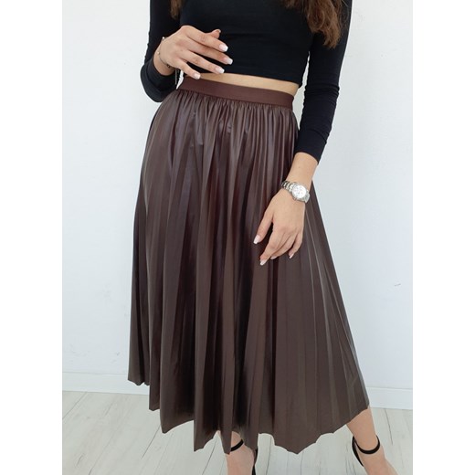 Spódnica CLARK eko skóra brąz M/L Ottanta M/L Ottanta