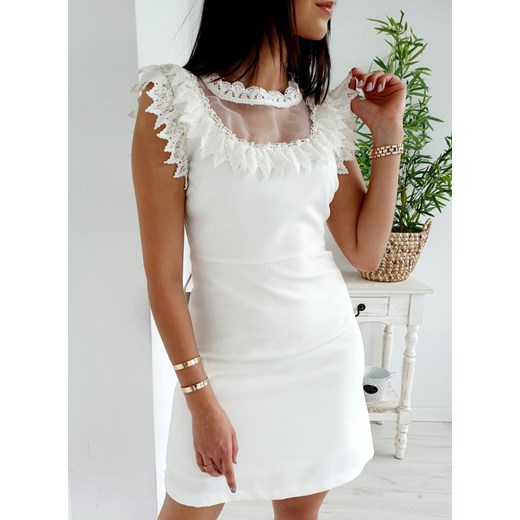 Sukienka MEVILLA biała S Ottanta S promocyjna cena Ottanta