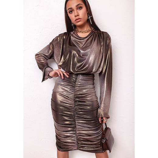 Sukienka Laia - złota Latika Butik Latika okazyjna cena