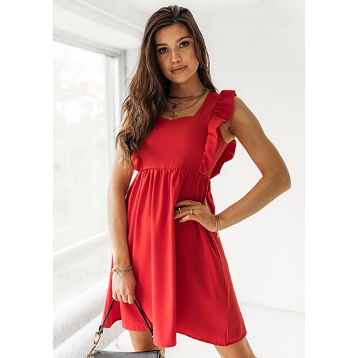 Sukienka Charo - czerwona Latika Uniwersalny okazyjna cena Butik Latika