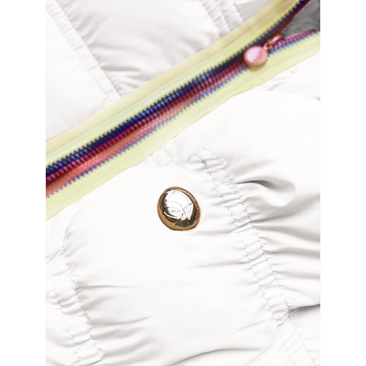 ZIMOWA DAMSKA KURTKA PUCHOWA ECRU (1588-D) Goodlookin.pl XXL (44) wyprzedaż goodlookin.pl