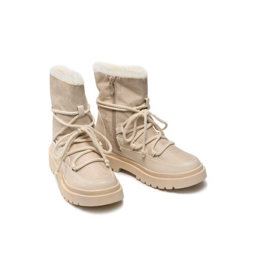 Śniegowce damskie DeeZee casual sznurowane na platformie 