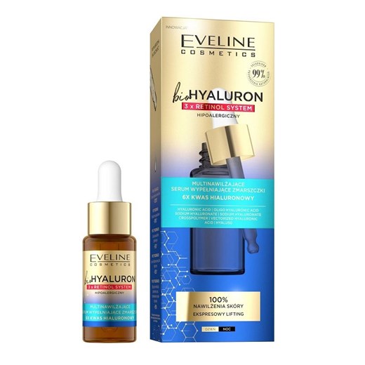 Eveline BioHyaluron 3 x Retinol - Serum z kwasem hialuronowym 18ml Eveline 18 ml SuperPharm.pl