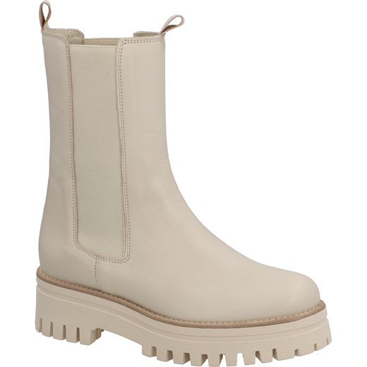 Botki Venezia na platformie bez zapięcia skórzane 