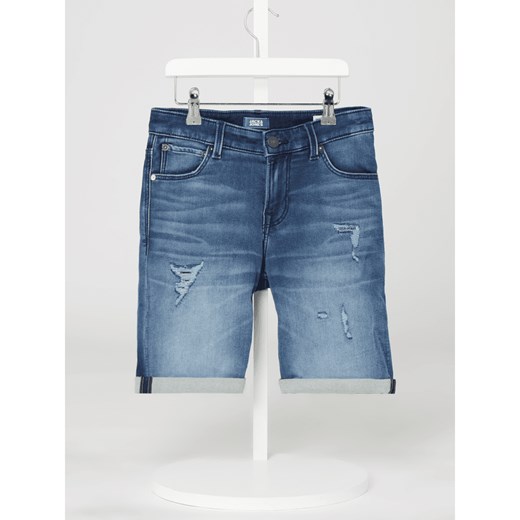 Bermudy jeansowe z dodatkiem streczu model ‘Rick’ Jack & Jones 158 okazyjna cena Peek&Cloppenburg 