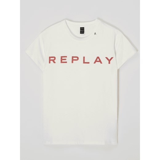 T-Shirt z błyszczącym efektem Replay 164 Peek&Cloppenburg 