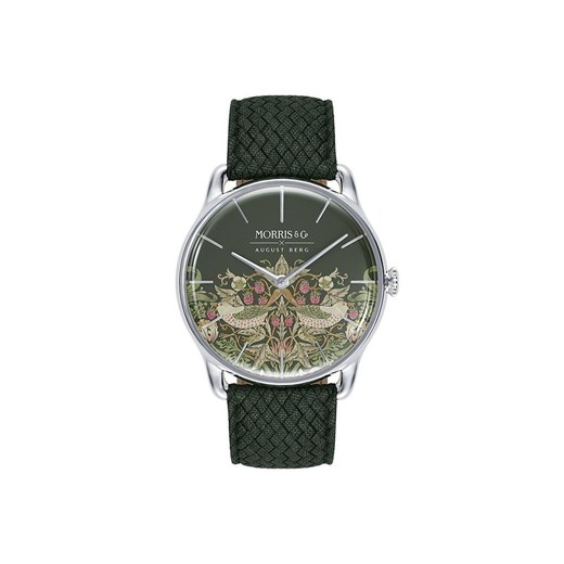 Zegarek zielony August Berg analogowy 