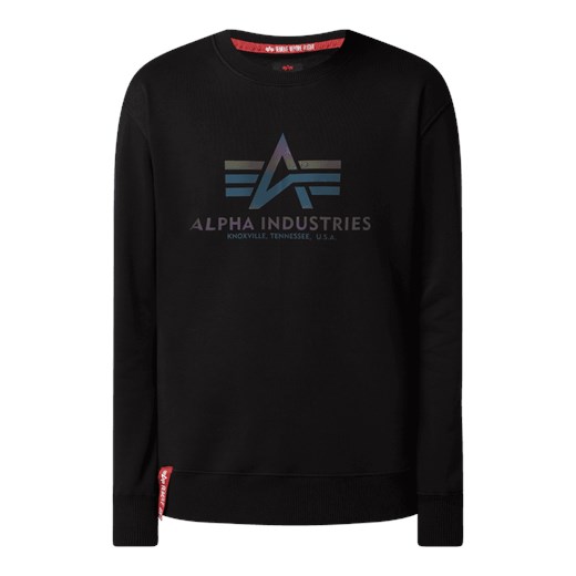 Bluza z nadrukiem z logo Alpha Industries S Peek&Cloppenburg 