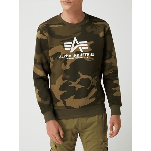 Bluza męska Alpha Industries w militarnym stylu bawełniana 