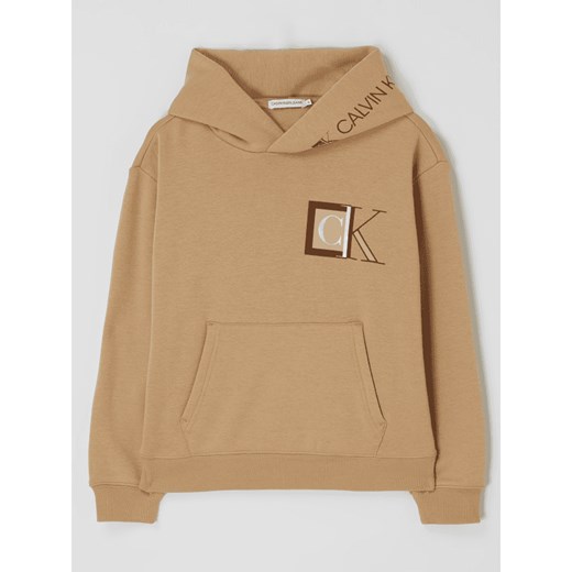 Bluza chłopięca Calvin Klein jeansowa w nadruki
