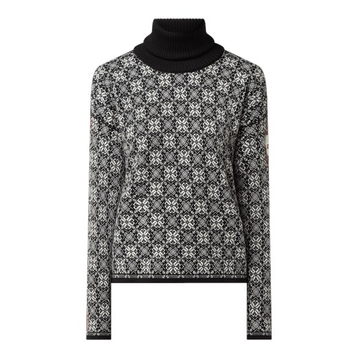 Sweter z norweskim wzorem i wywijanym kołnierzem model ‘Frida’ Dale Of Norway S Peek&Cloppenburg