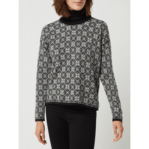 Sweter z norweskim wzorem i wywijanym kołnierzem model ‘Frida’ Dale Of Norway M Peek&Cloppenburg