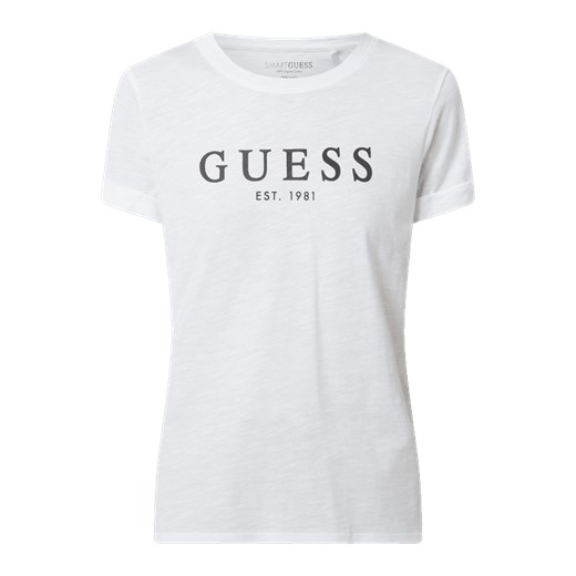 T-shirt z bawełny bio Guess L Peek&Cloppenburg 