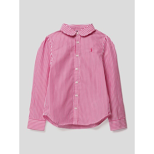 Bluzka dziewczęca różowa Polo Ralph Lauren 