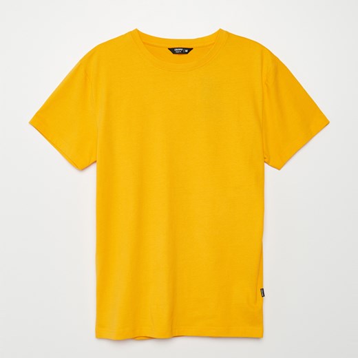 Cropp - Koszulka basic - Żółty Cropp S promocja Cropp