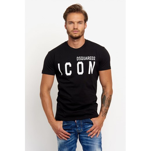 DSQUARED2 czarny t-shirt męski &quot;ICON&quot; Dsquared2 XXL promocja outfit.pl