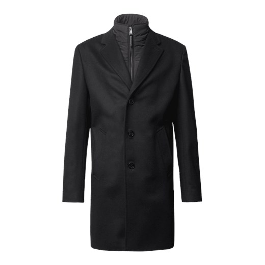 Płaszcz wełniany o kroju slim fit ze wstawką model ‘Hyde’ 56 Peek&Cloppenburg 