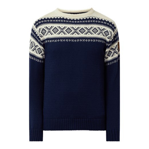 Sweter z norweskim wzorem z żywej wełny model ‘Cortina’ Dale Of Norway XL Peek&Cloppenburg 