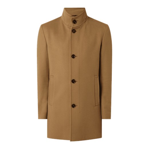 Krótki płaszcz z domieszką kaszmiru model ‘Finchley’ Strellson 54 Peek&Cloppenburg 
