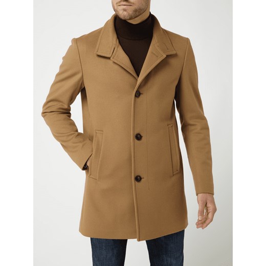 Krótki płaszcz z domieszką kaszmiru model ‘Finchley’ Strellson 48 Peek&Cloppenburg 
