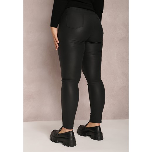 Czarne Spodnie Slim Panadina Renee XL Renee odzież