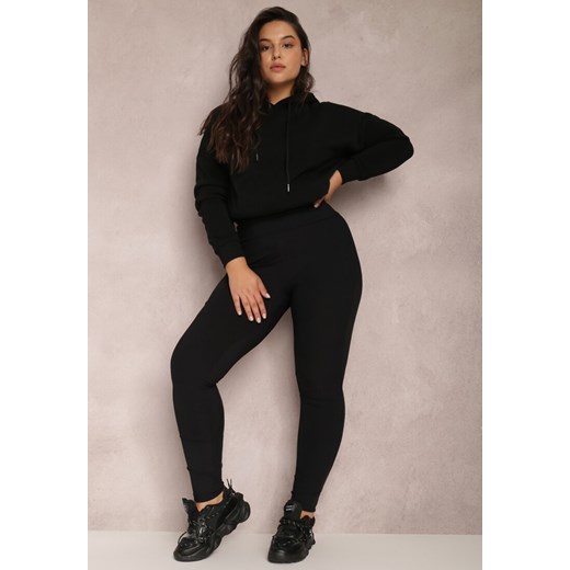 Czarne Legginsy Pyrhane Renee 2XL Renee odzież