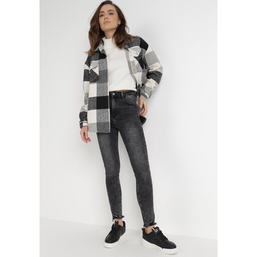 Czarne Jeansy Skinny Cylaria S Born2be Odzież