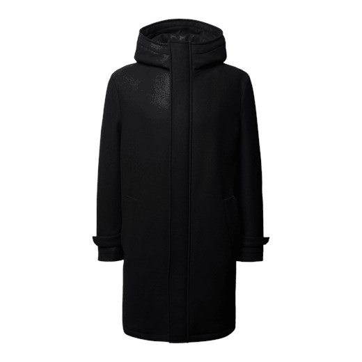 Płaszcz wełniany z kapturem model ‘Secset’ Drykorn 52 Peek&Cloppenburg 