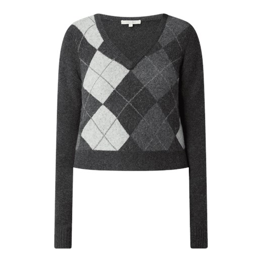 Sweter ze wzorem w romby Review XL Peek&Cloppenburg 