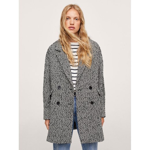 Płaszcz przejściowy Willy 17835902 Czarny Regular Fit Mango XS MODIVO