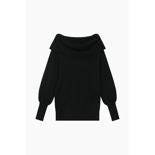 Sweter damski ORSAY czarny z okrągłym dekoltem 