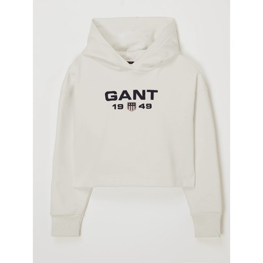 Krótka bluza z kapturem i wyhaftowanym logo Gant 170 Peek&Cloppenburg 