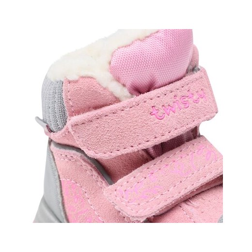 Buty zimowe dziecięce różowe Twisty 