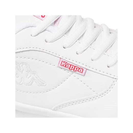 Białe buty sportowe damskie Kappa sznurowane 
