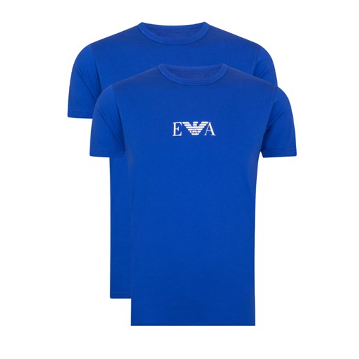 t-shirt męski emporio armani 111267 cc715 niebieski 2-pack stretch ze sklepu Royal Shop w kategorii T-shirty męskie - zdjęcie 121930056