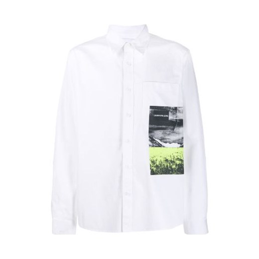 Calvin Klein męska Koszula  Relaxed Fit  White ze sklepu dewear.pl w kategorii Koszule męskie - zdjęcie 121936896