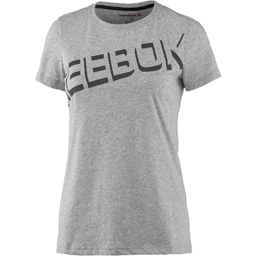 T-shirt  Damski Reebok  Regular Fit Gray ze sklepu dewear.pl w kategorii Bluzki damskie - zdjęcie 121936927