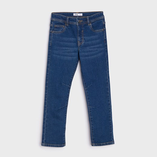 Sinsay - Spodnie jeansowe regular - Granatowy Sinsay 134 Sinsay