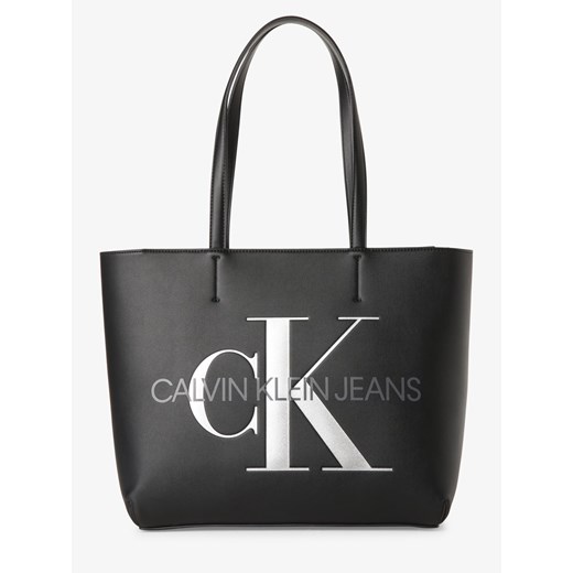 Calvin Klein Jeans - Damska torba shopper, czarny ONE SIZE vangraaf