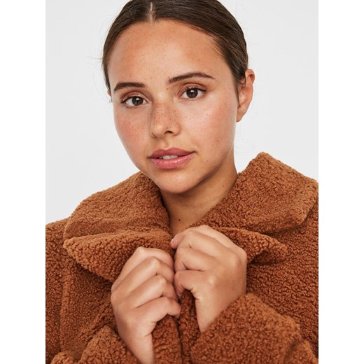 Płaszcz damski Vero Moda brązowy casual