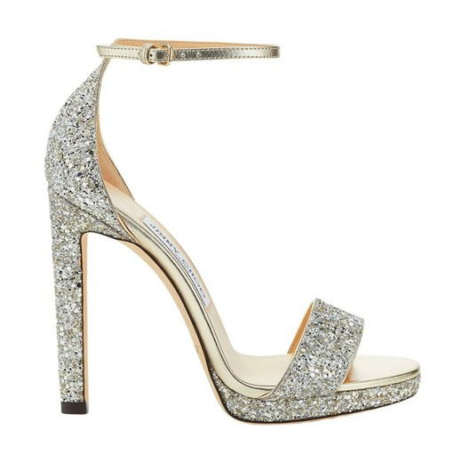 Sandały damskie Jimmy Choo eleganckie na szpilce w zwierzęce wzory