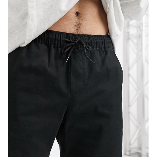 ASOS DESIGN – Czarne szorty chinosy o obcisłym kroju-Czarny M Asos Poland